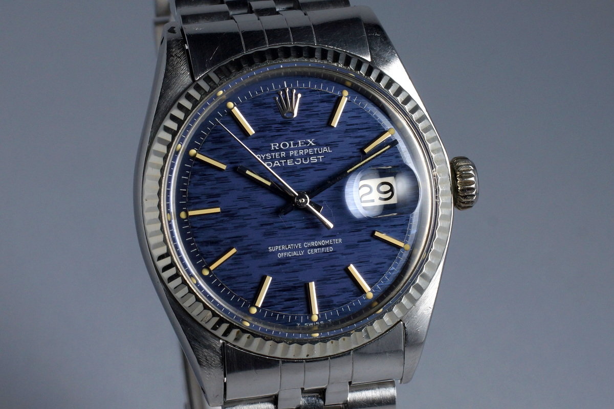 1971 Vintage Rolex DateJust 1601 Blue 