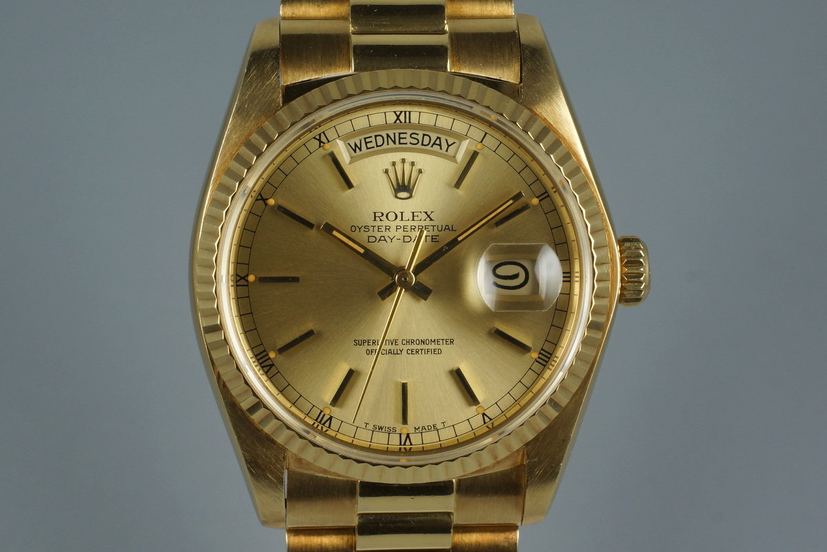1981 Rolex YG Day-Date 18038, Inventory 