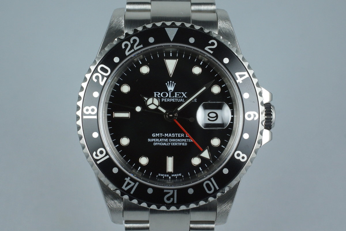 2002 Rolex GMT Master II 16710 with Box 