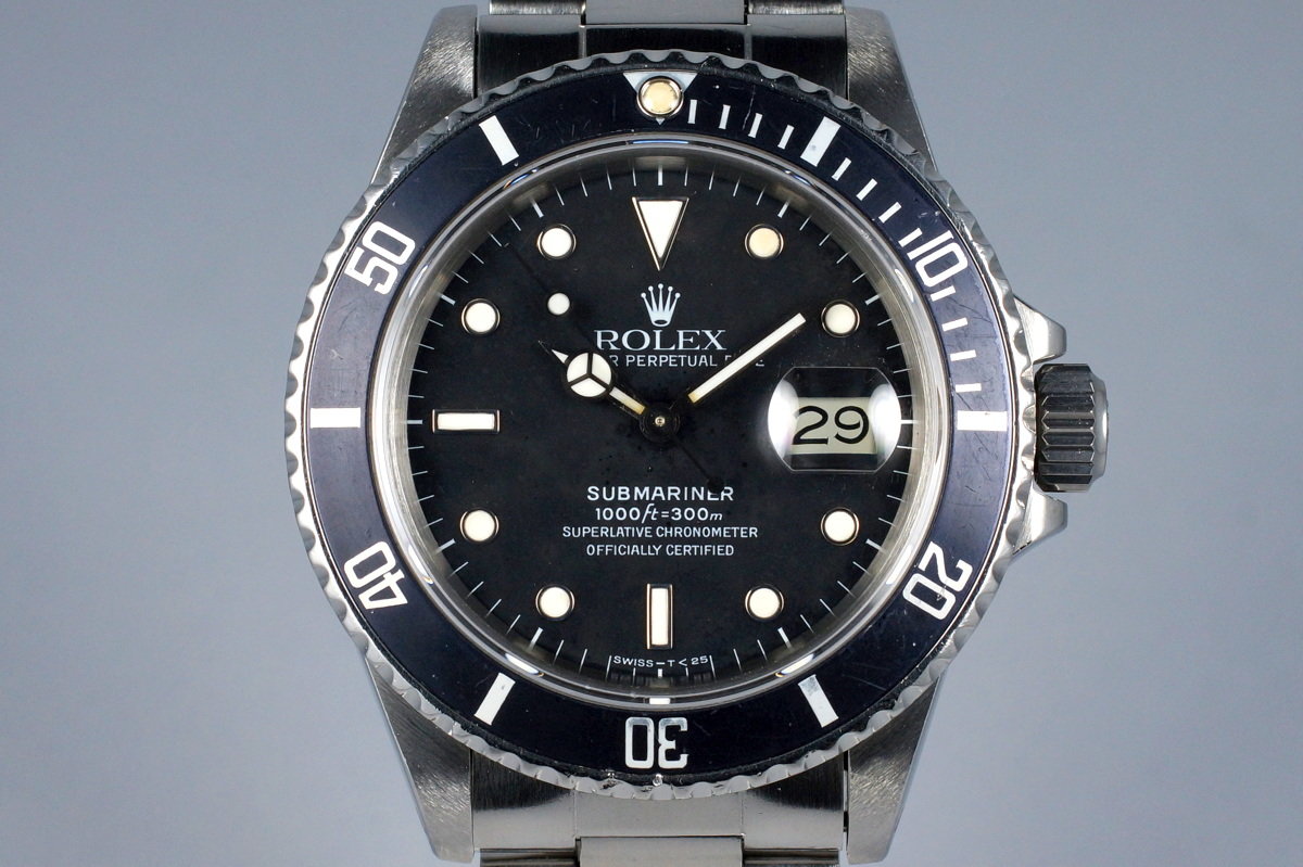 1986 Vintage Rolex Submariner 16800 