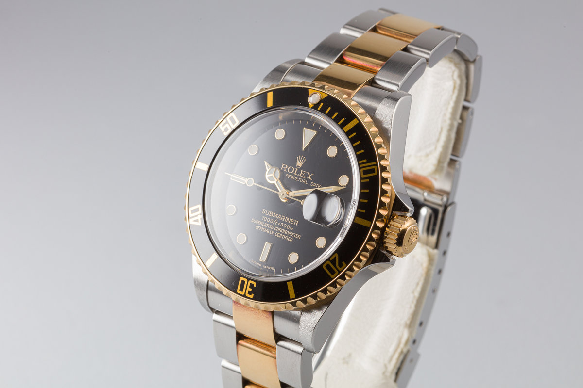 rolex 2 tone submariner black