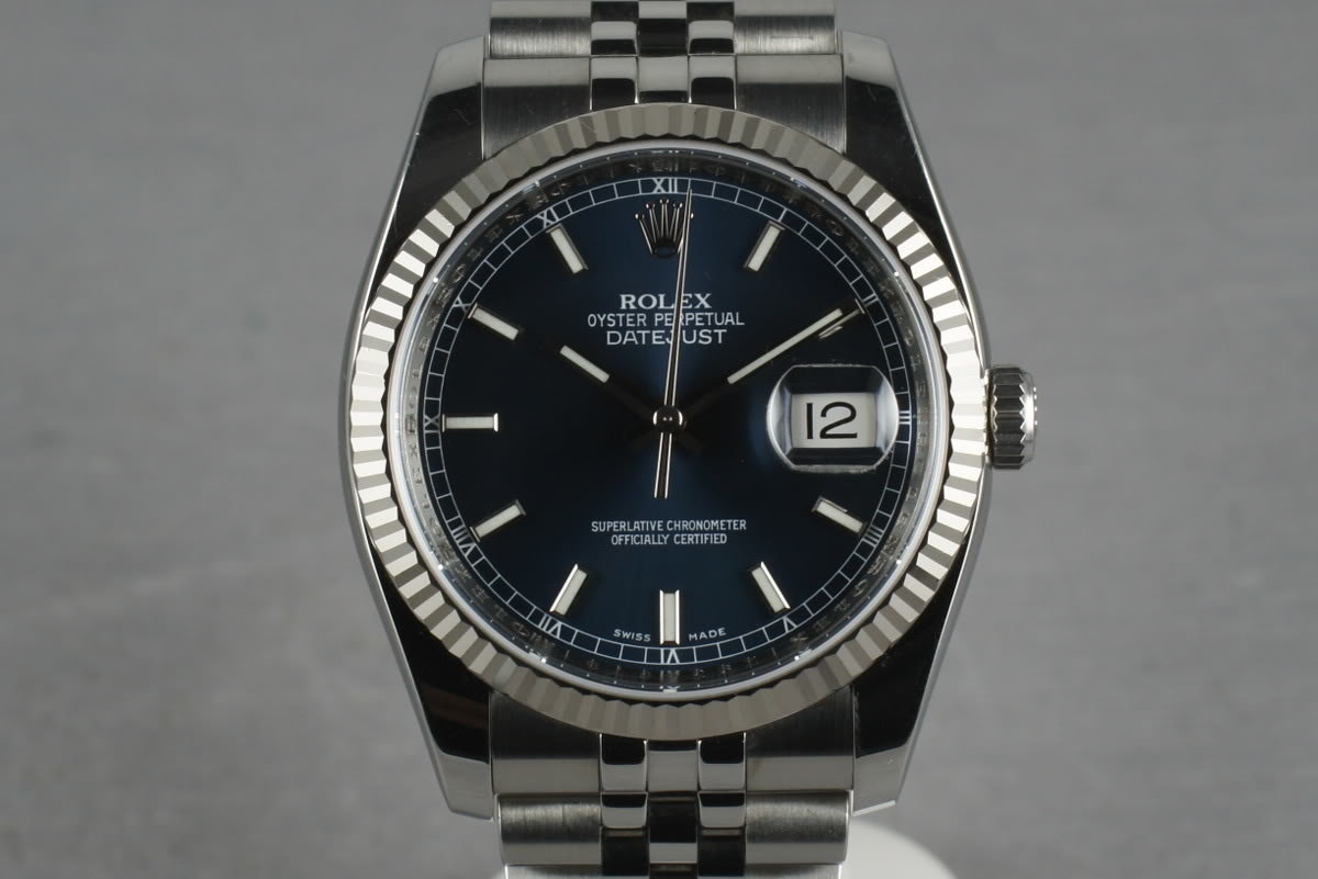 rolex datejust dark blue