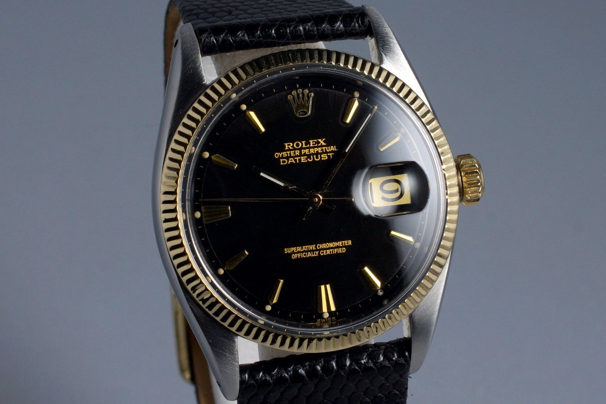 1968 rolex 1601 black dial datejust