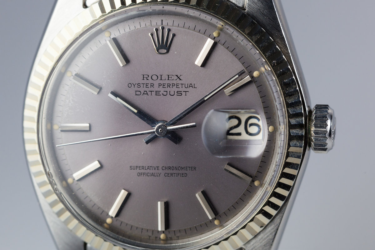 1968 Vintage Rolex Datejust 1601 Grey 