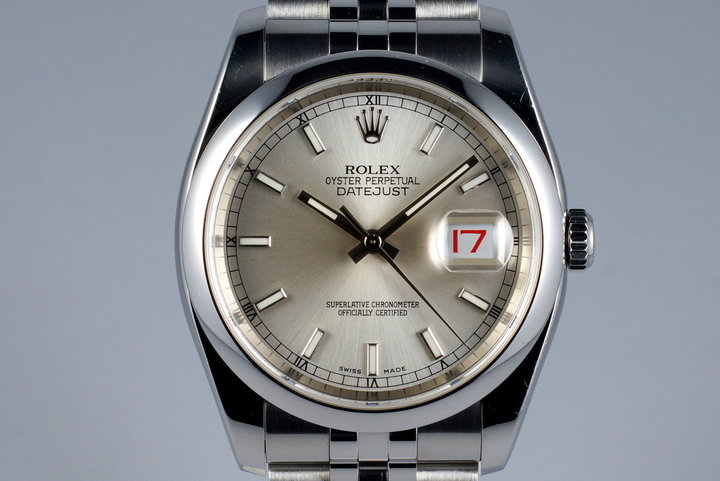 rolex 116200 silver