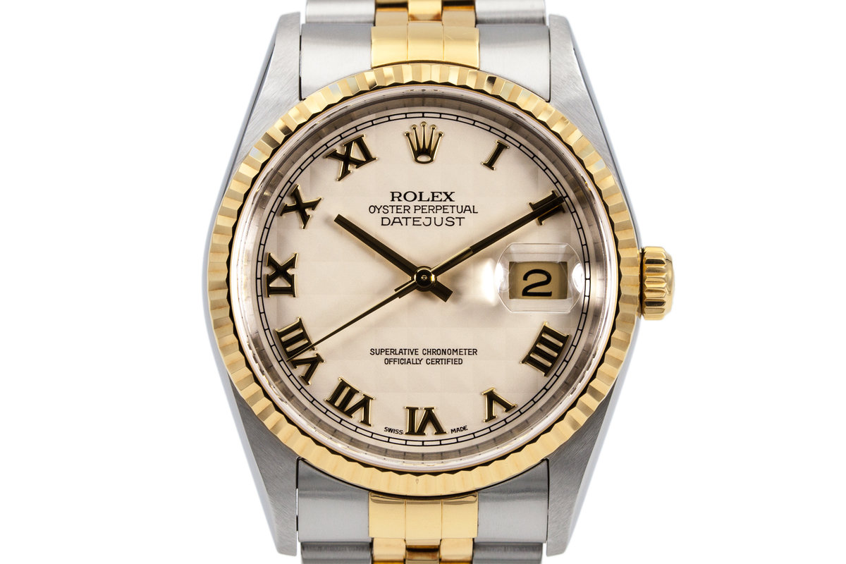 rolex datejust cream dial