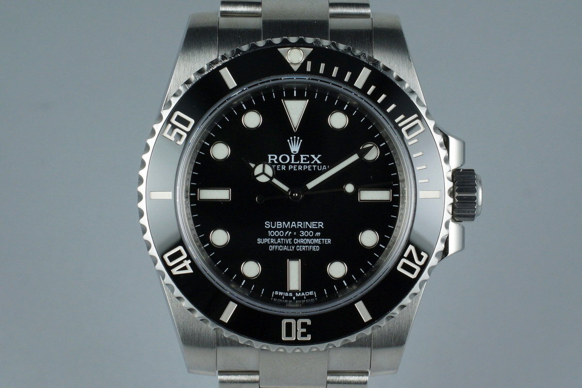 2014 Rolex Submariner 114060 