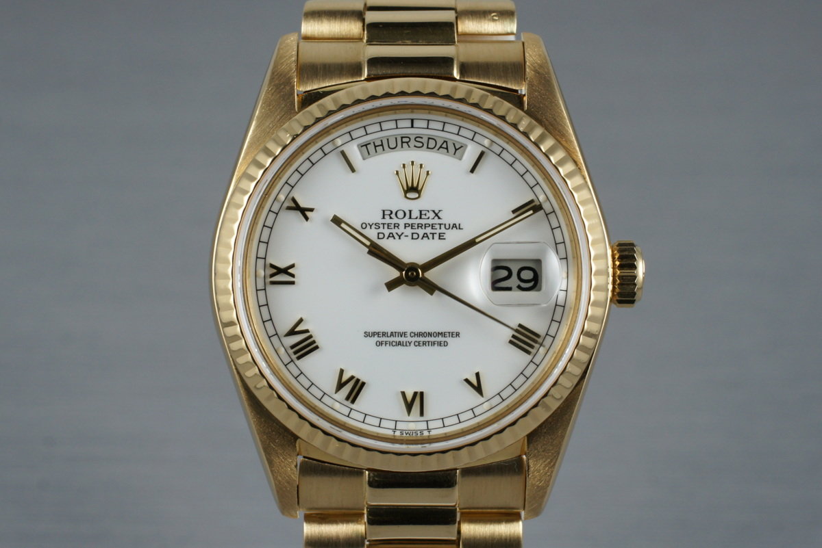 1984 Vintage Rolex 18K Day-Date 18038 