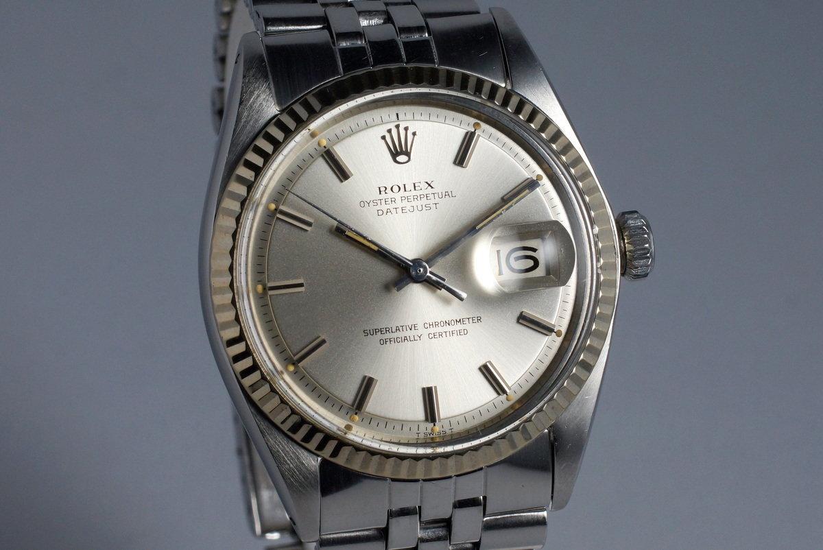 HQ Milton - 1972 Vintage Rolex Datejust 1601 Silver Dial, Inventory #7162