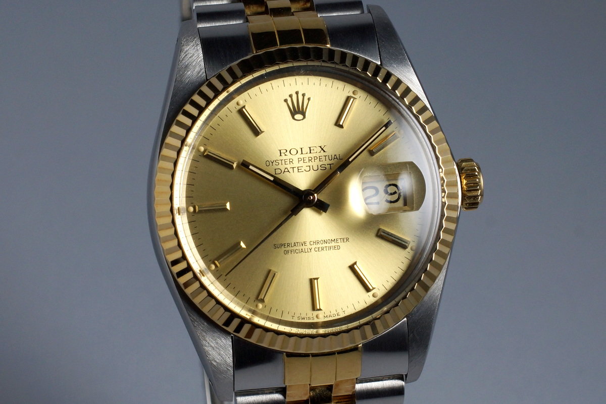 rolex two tone 16013 datejust