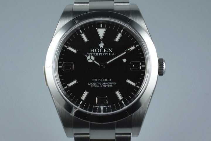 2010 Rolex Explorer 214270 with Box and Papers MINT with Stickers photo