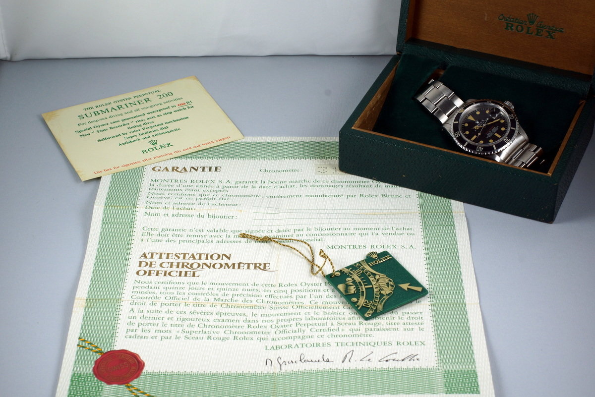 Hq Milton 1971 Vintage Rolex Red Submariner 1680 Mark V Dial With Box And Papers Inventory 5051