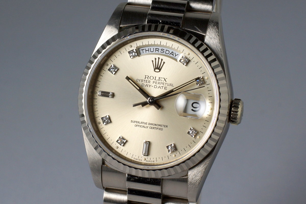 1994 Rolex WG Day-Date 18239 Factory 