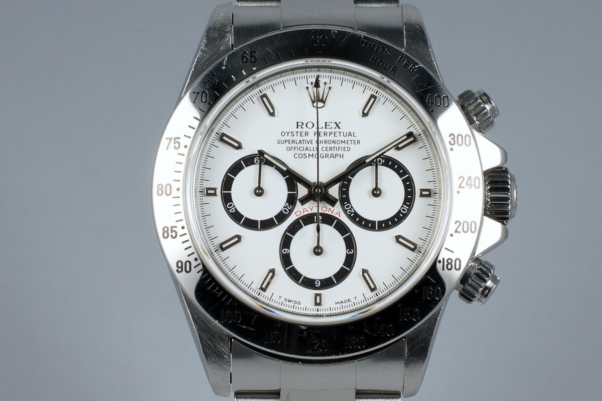 HQ Milton - 1989 Rolex SS Zenith Daytona 16520 White Dial, Inventory #6614