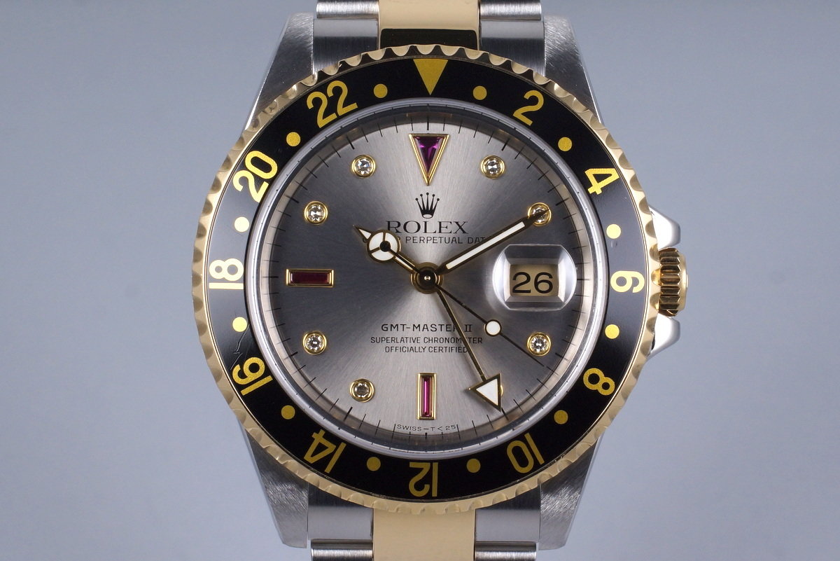 rolex gmt silver