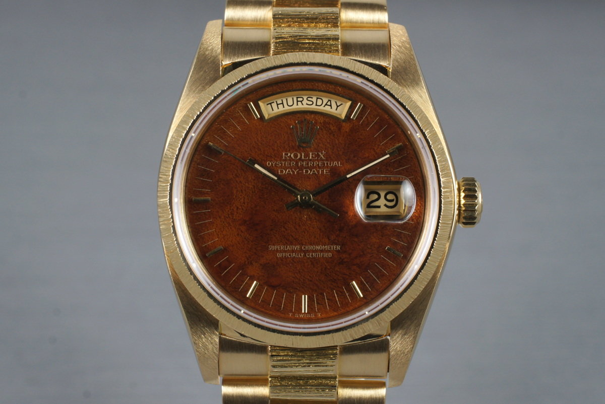 rolex wood dial