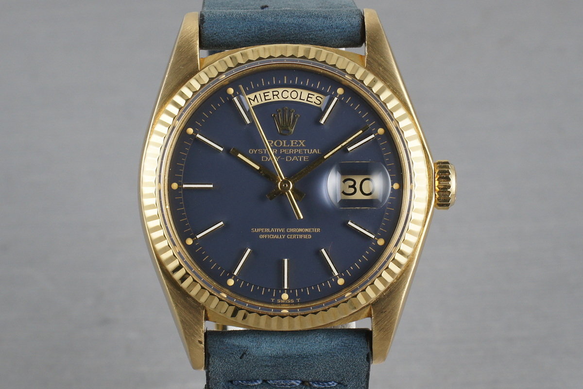 rolex 1803 blue dial