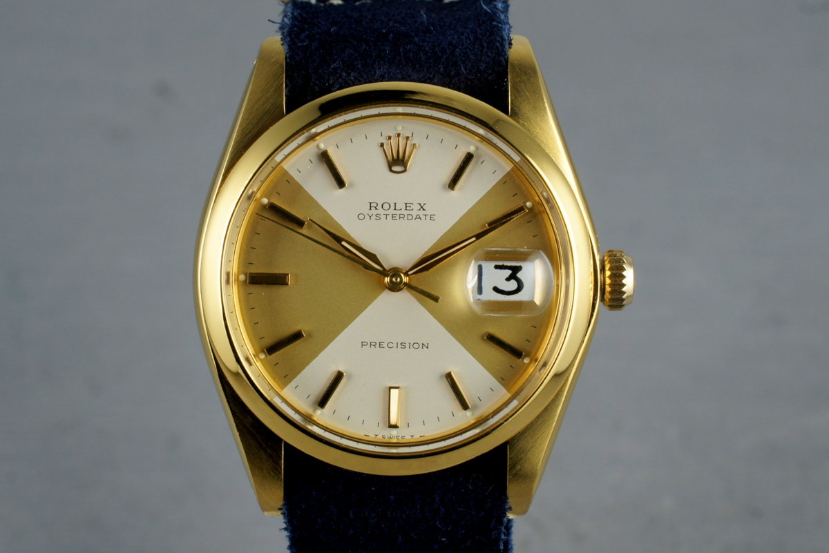 gold plated rolex watch