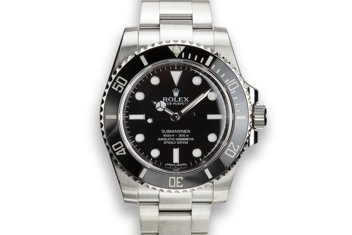 2014 Rolex Submariner 114060 with Box and Papers photo, #0