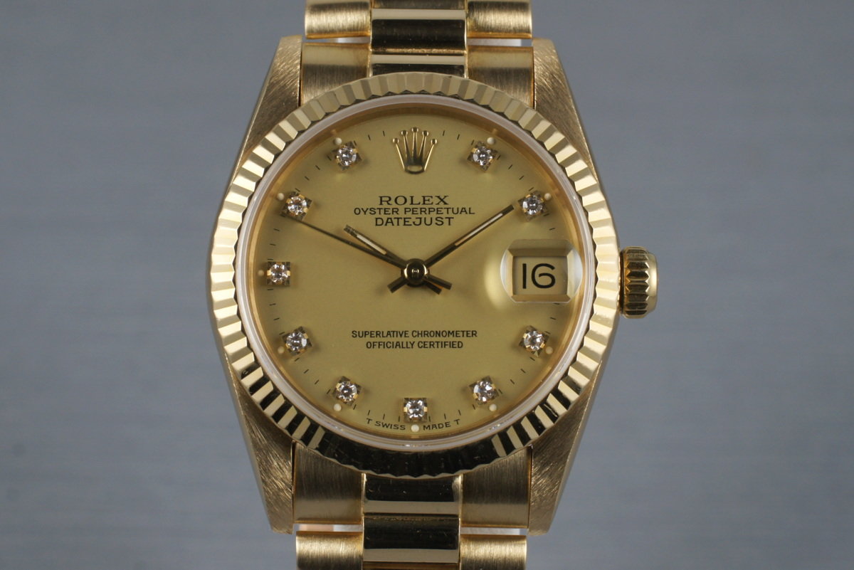 1985 Vintage Rolex 18K MidSize Datejust 