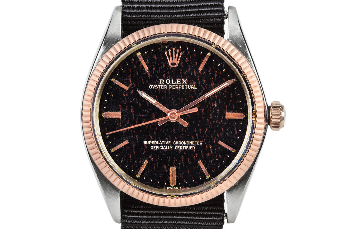 rose gold dial