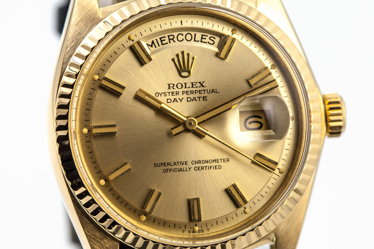 1969 Vintage Rolex YG Day-Date 1803 