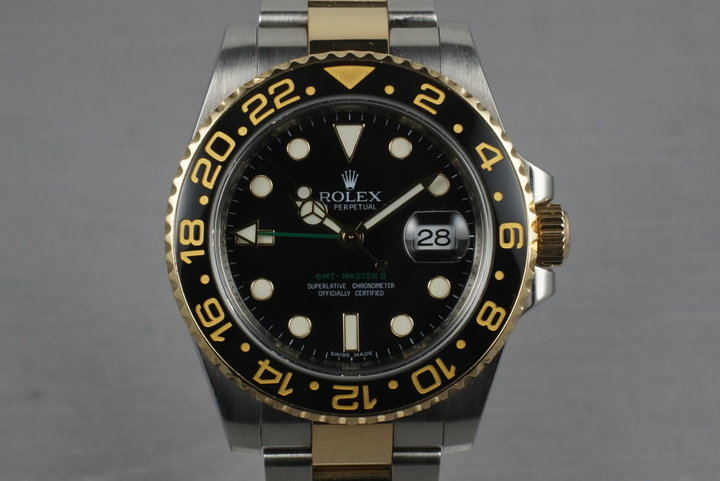 2010 Rolex Ceramic GMT 116713 with Box and Papers photo
