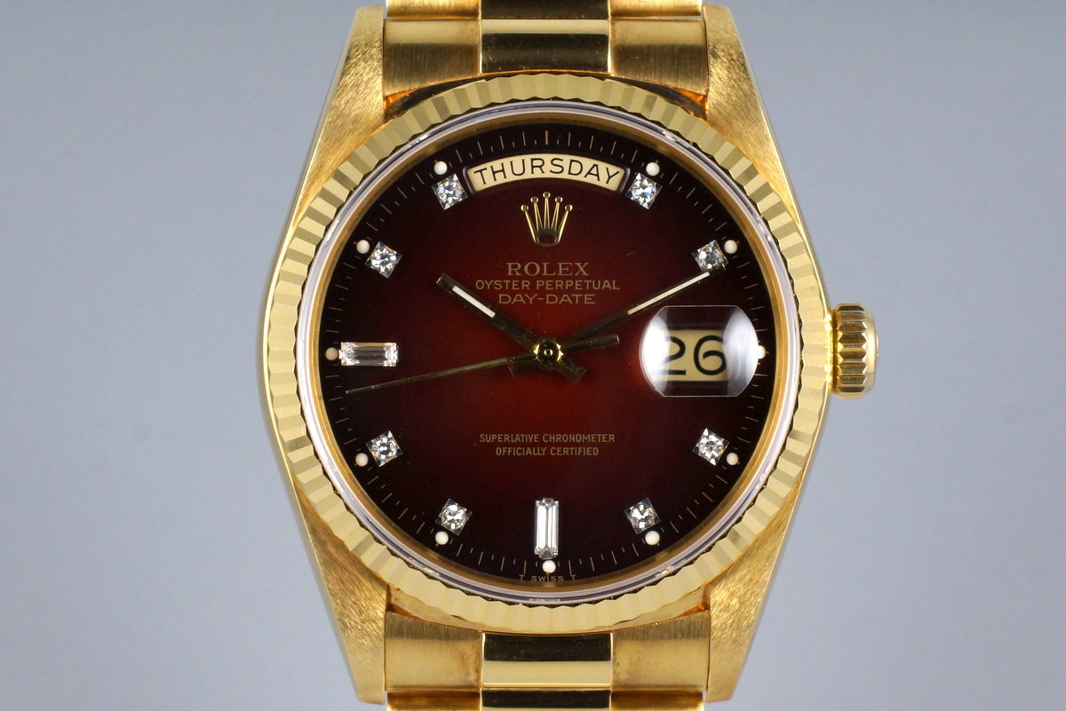 1982 Vintage Rolex YG Day Date 18038 