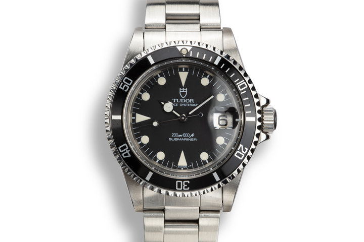 1984 Tudor Oyster Date Submariner 76100 Black Dial with Lollipop hand photo