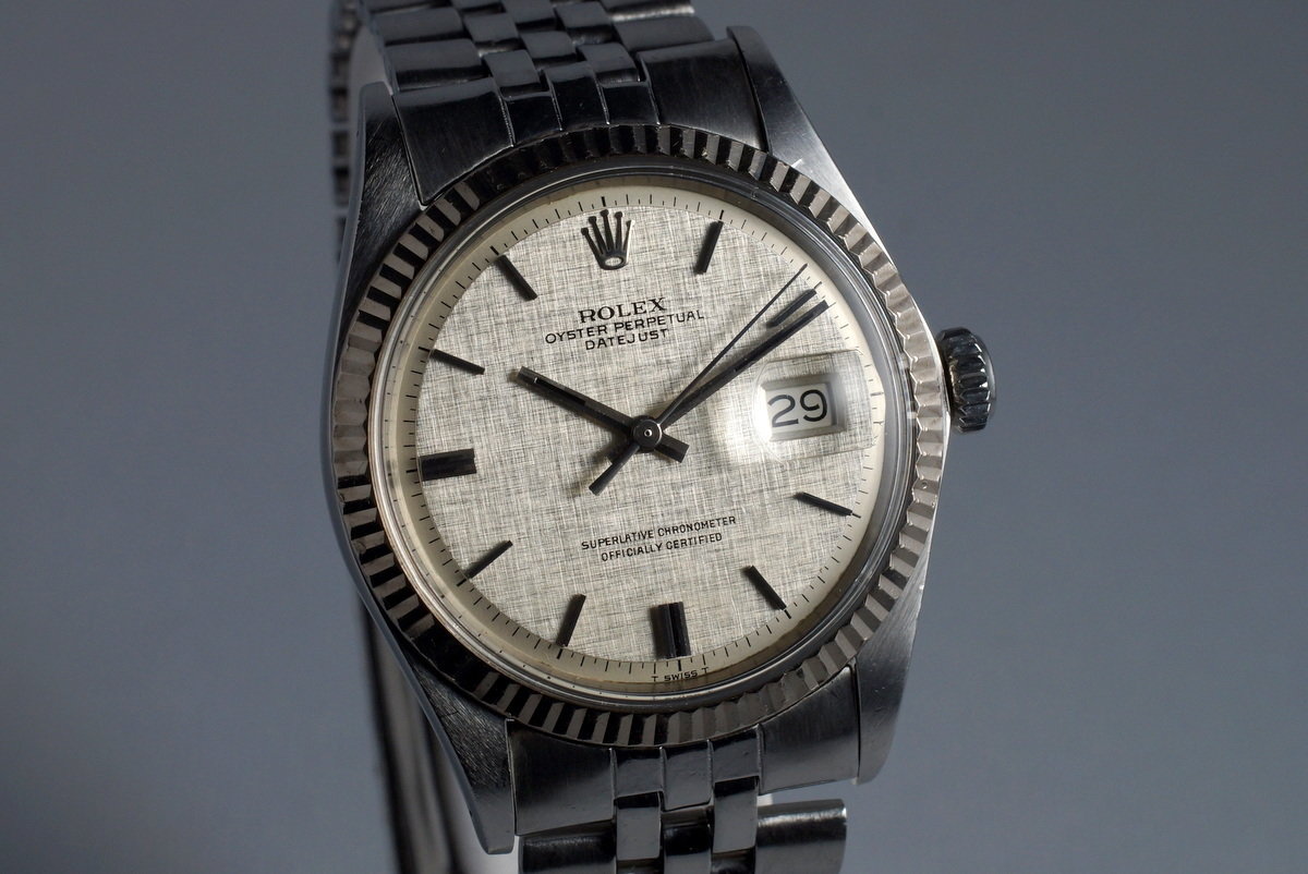 1968 Vintage Rolex Datejust 1601 Silver 