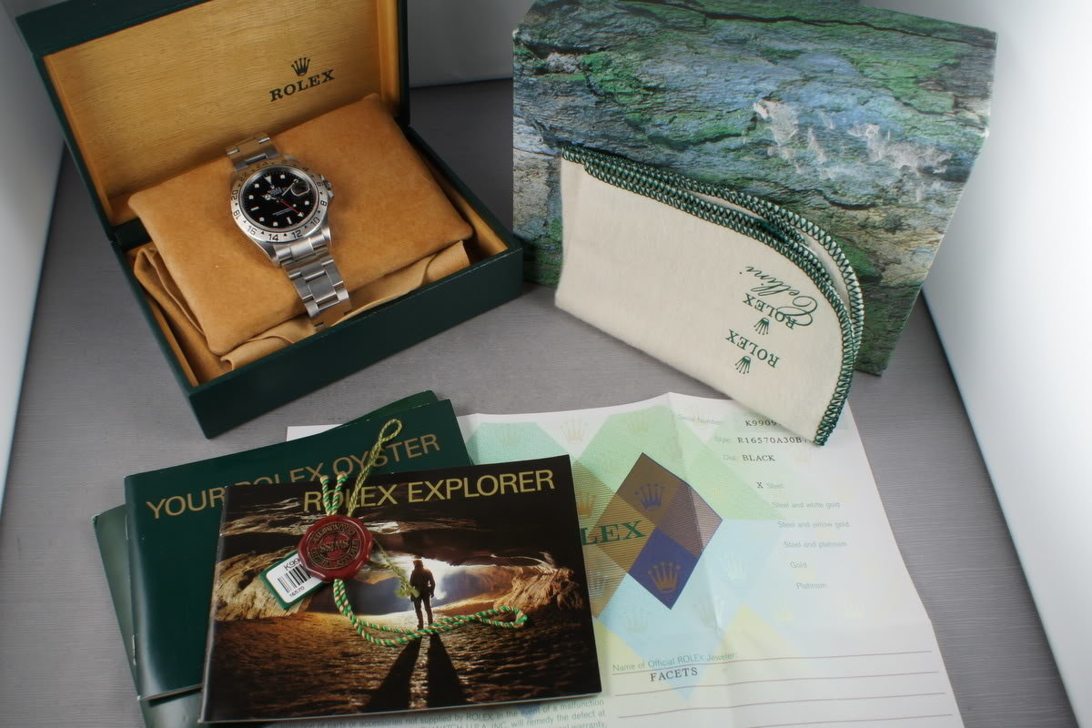 rolex explorer 2 box