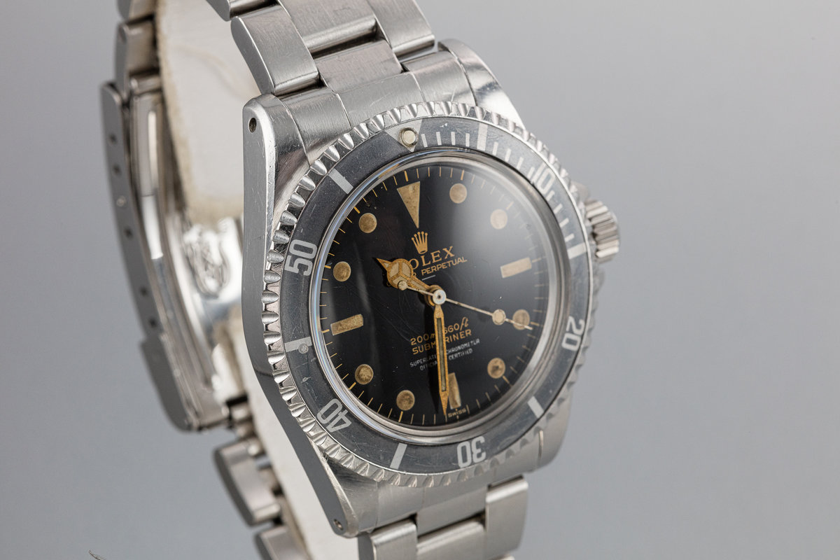 HQ Milton - 1963 Vintage Rolex Pointed Crown Guard Submariner 5512 with  Gilt 4 Line Underline Dial, Inventory #A2396
