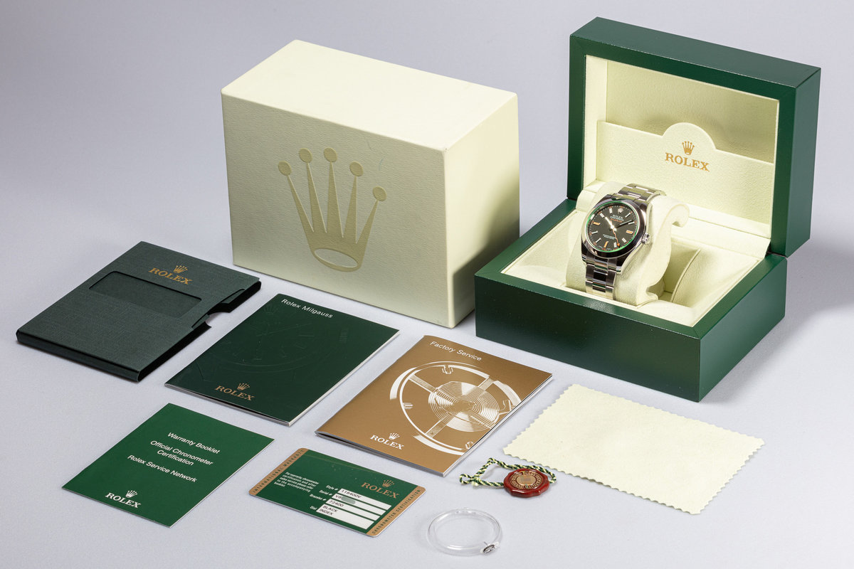 rolex milgauss box