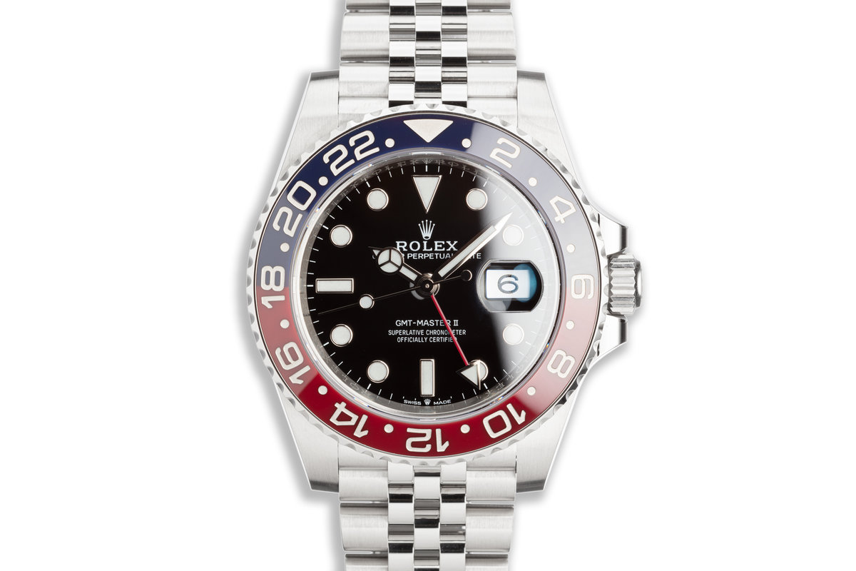 Hq Milton Rolex Gmt Master Ii blro With Box And Card Inventory A3666