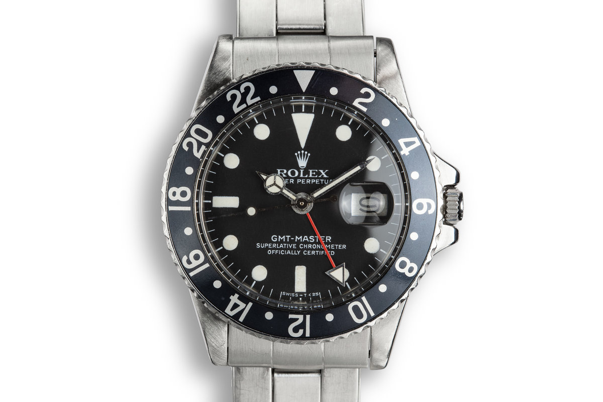 rolex gmt 1675 black bezel