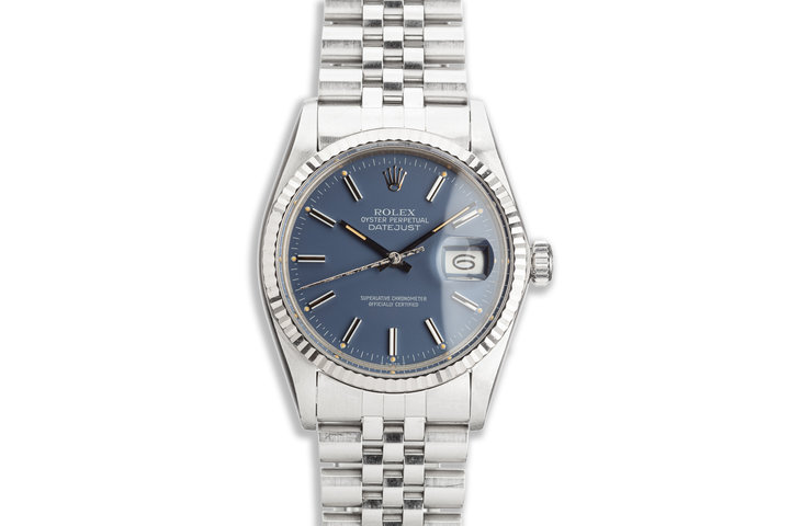 rolex datejust 16014 blue dial