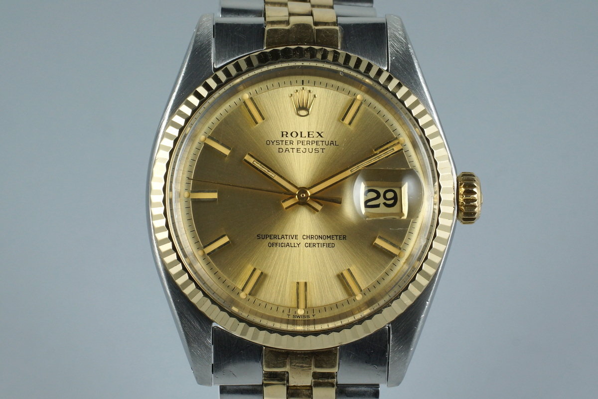 rolex datejust 1601 two tone