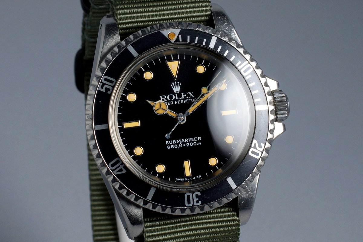 HQ Milton - 1967 Vintage Rolex Submariner 5513 WG Surround Dial, Inventory  #6839