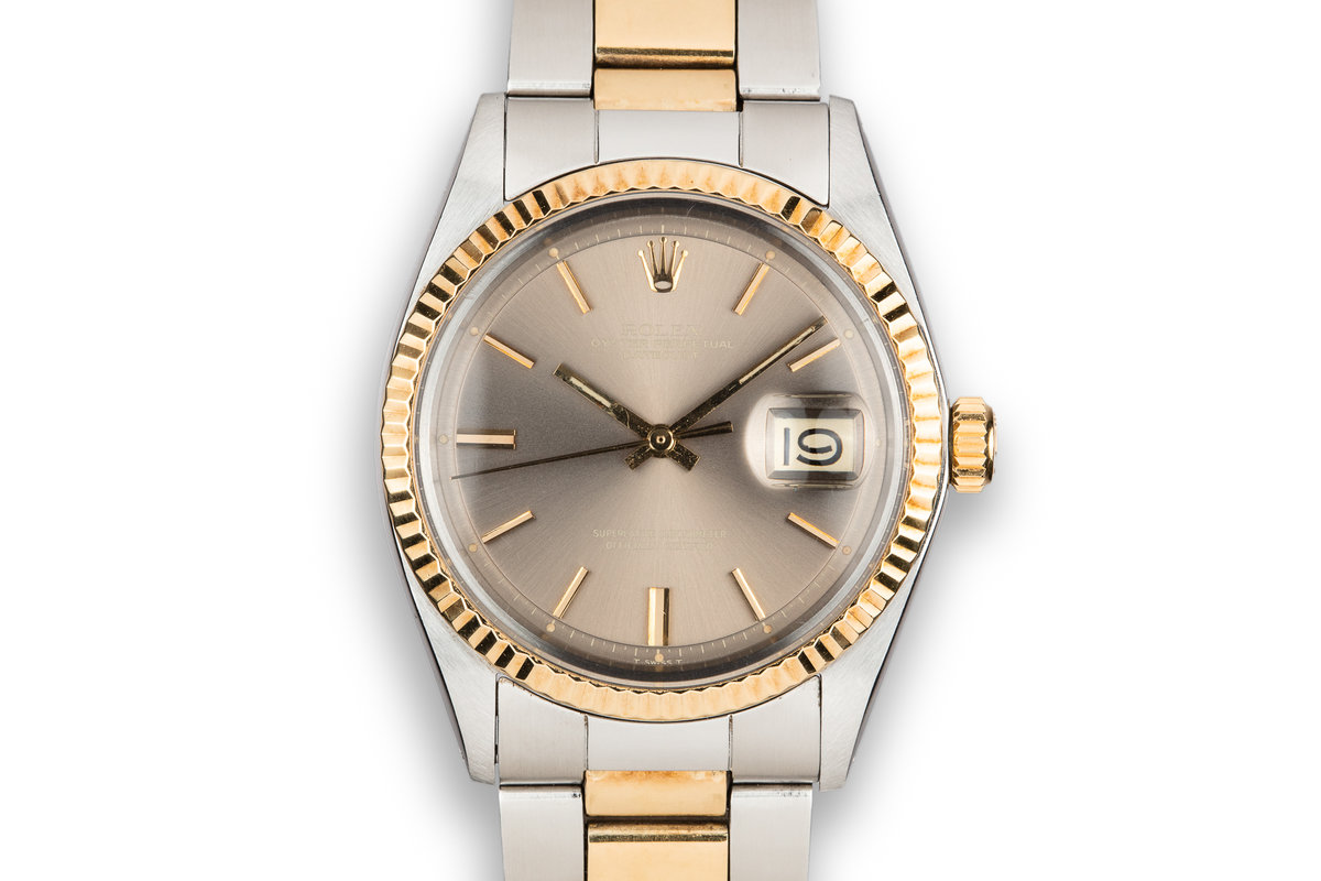 rolex datejust 1601 two tone