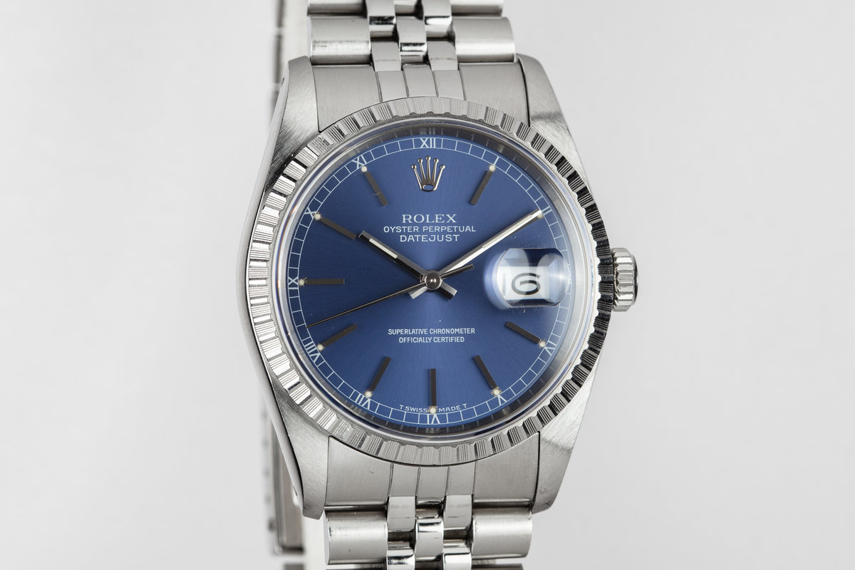 rolex 16220 blue dial