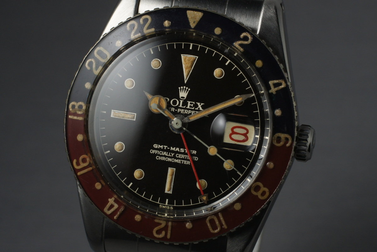 HQ Milton - 1958 Vintage Rolex GMT 6542 with Bakelite Bezel, Inventory #3753