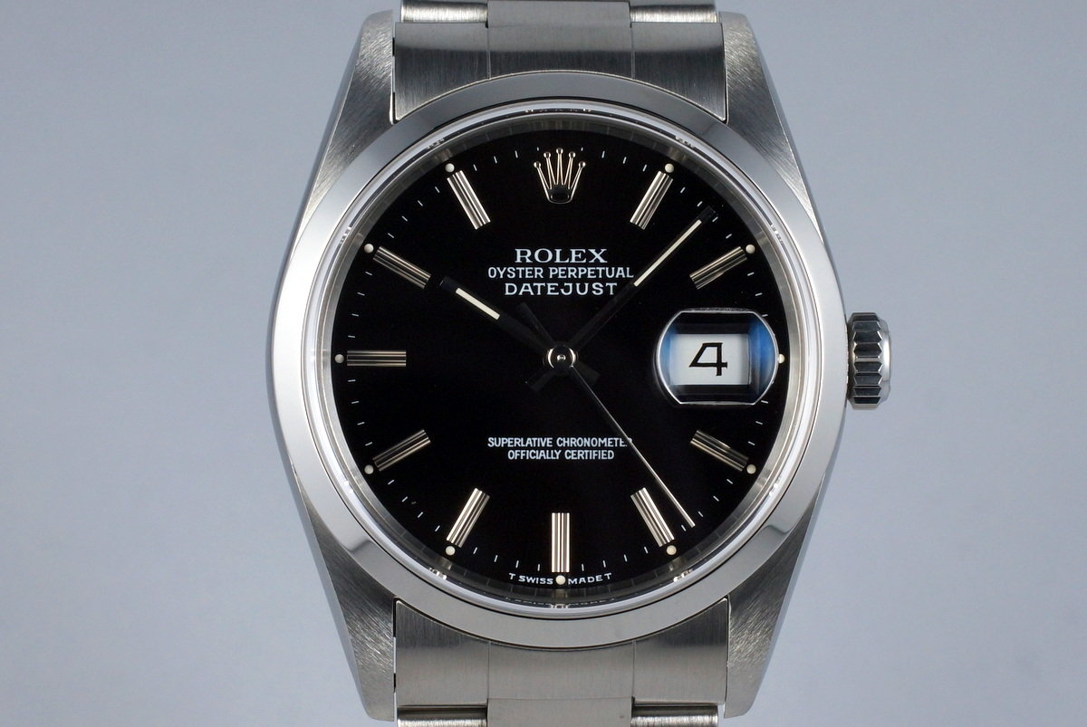 1994 Rolex DateJust 16200 Black Dial 