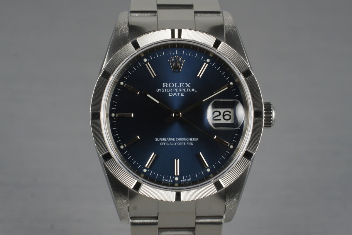 rolex 15210 blue dial