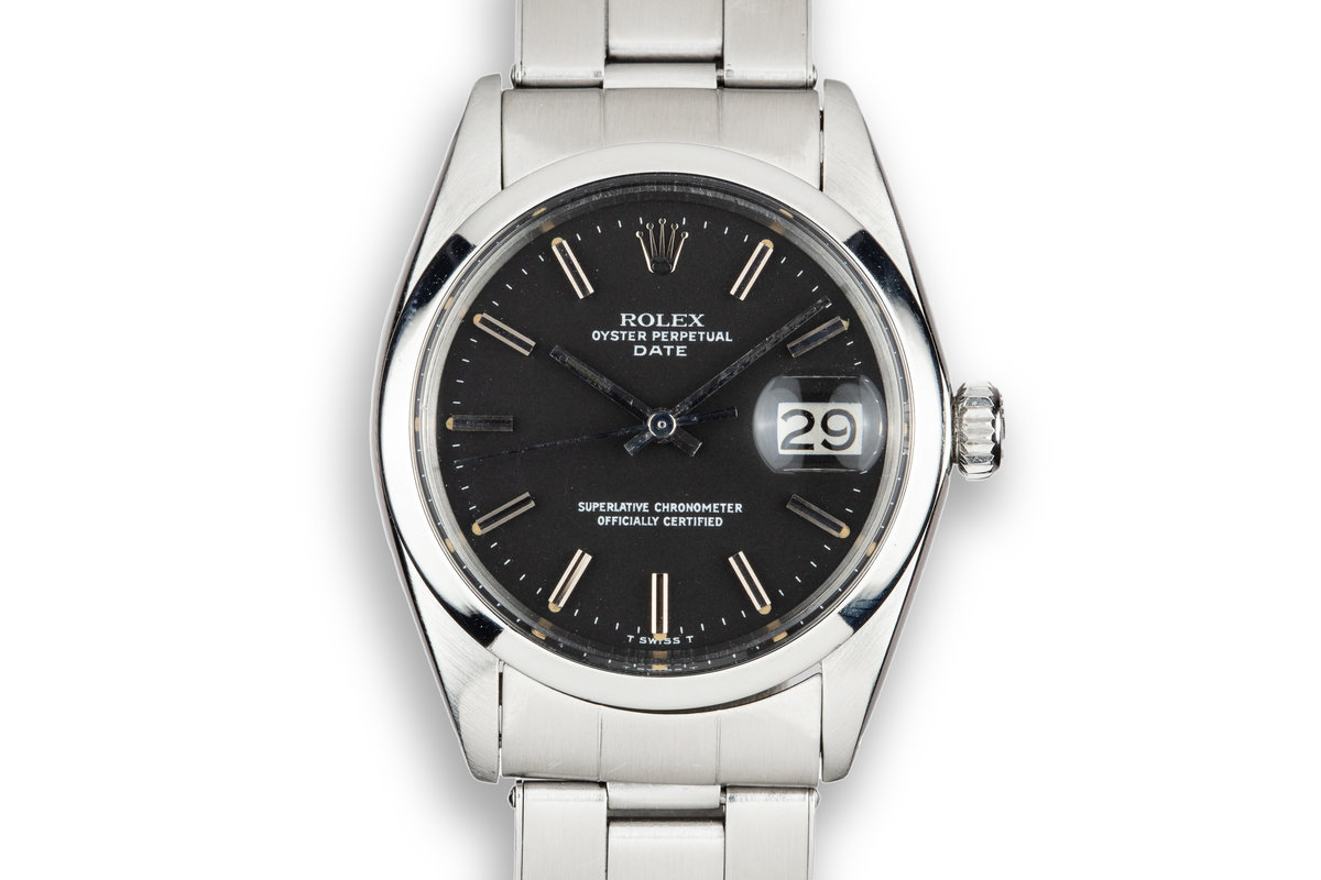 1968 Rolex Date 1500 Black Dial photo, #0