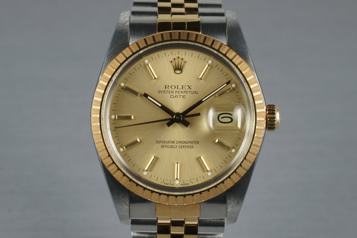 1988 Rolex Two Tone Date 15053 with Box photo